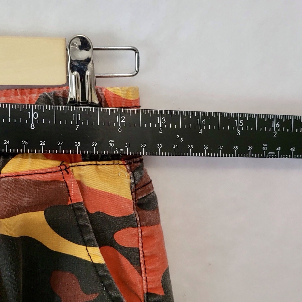 VIP Camo Cargo‎ Pants Tactical Belt Orange & Black Grunge Junior Size 3/26 - Picture 5 of 8
